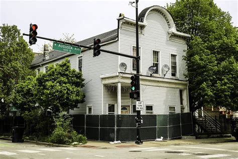 a post-fire chicago wood-framed building with western false front ...