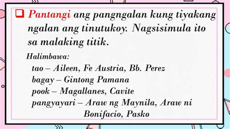 Mga Halimbawa Ng Pantangi At Pambalana Lahat Ng Uri Ng Mga Aralin ...