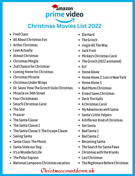 50 of the Best Amazon Prime Christmas Movies for 2023