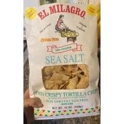 El Milagro Thin Crispy Tortilla Chips, Sea Salt: Calories, Nutrition ...