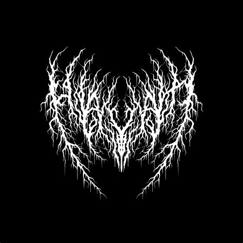 ArtStation - Black metal logo