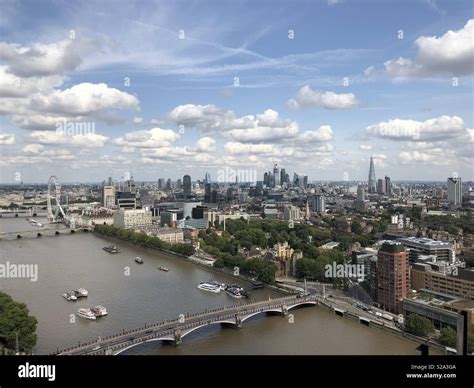 London England UK city skyline from the air Stock Photo - Alamy