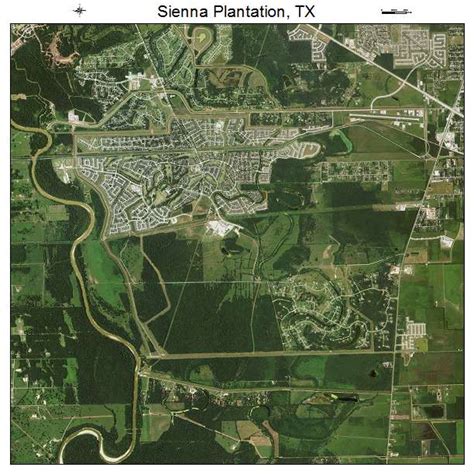 Aerial Photography Map of Sienna Plantation, TX Texas