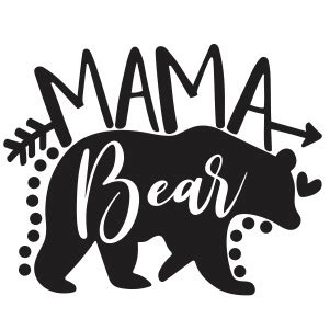 Mama Bear Svg | Arrow Mama Bear Png Vector