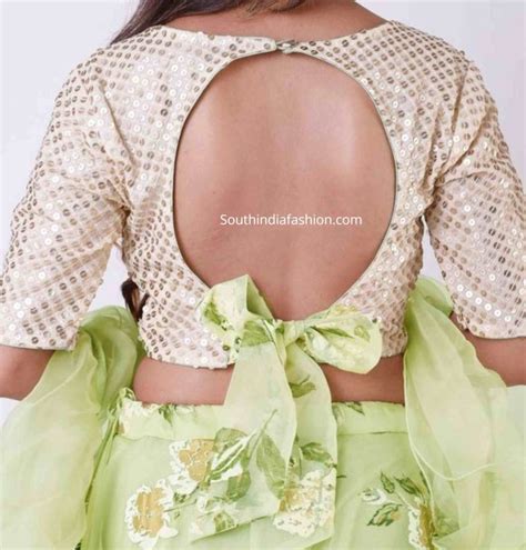 Trendy Bow Back Saree Blouse Designs! – South India Fashion