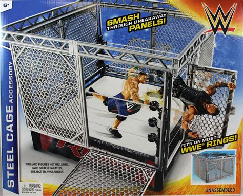 WWE Steel Cage Accessory - Toy Wrestling Action Figure Rings & Play Sets