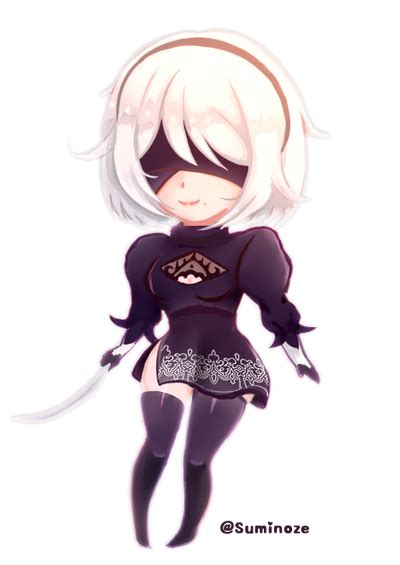 2b Nier Automata Chibi by lovelymin on DeviantArt