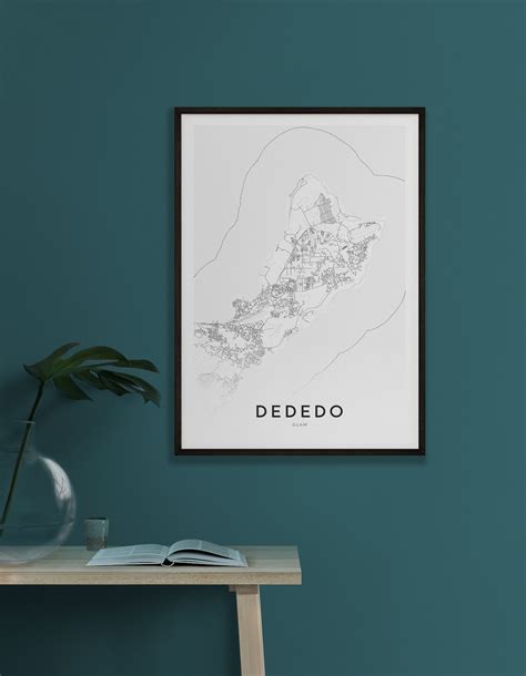 Dededo map Dededo Guam city map print map poster map | Etsy