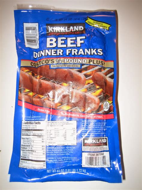 Review of Kirkland Signature Beef Dinner Franks | The Fork in The Road ...