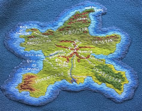 So I did a map of Numenor. I don’t like how I did...