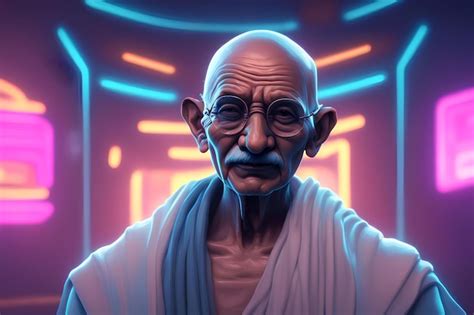 Premium Photo | Image of Mahatma Gandhi Illustration of Mohandas Karamchand Gandhi or Mahatma Gandh