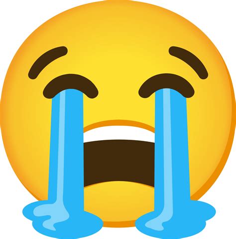 "loudly crying face" Emoji - Download for free – Iconduck