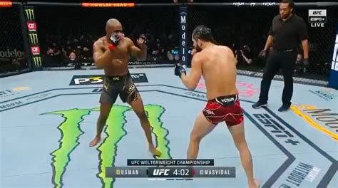 Still one of the greatest pure Knockouts ever. Kamaru Usman SLEPT Jorge Masvidal. My God. 🧨💥 : r/ufc