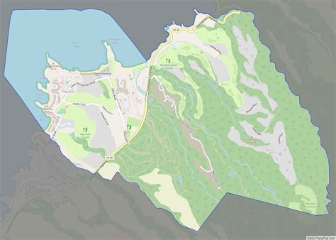 Map of Kapalua CDP