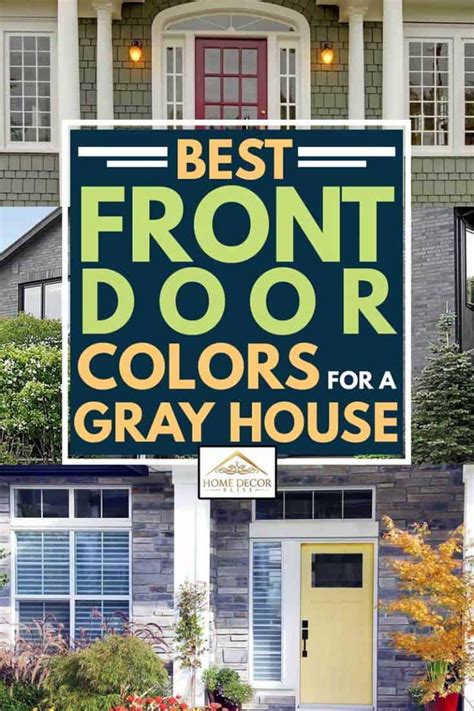 18 Best Front Door Colors For A Gray House