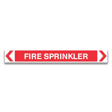 FIRE SPRINKLER Pipe Marker, Signs and Labels - Safety Sign and Label