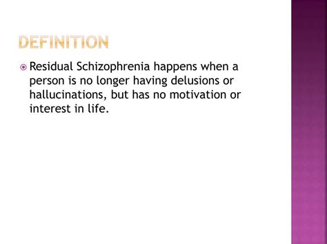 PPT - Residual Schizophrenia PowerPoint Presentation, free download - ID:2869756