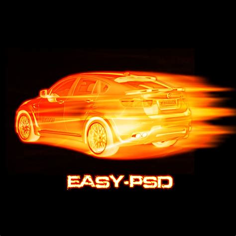 Speed Fire Car ~ Easy Photoshop Tutorials