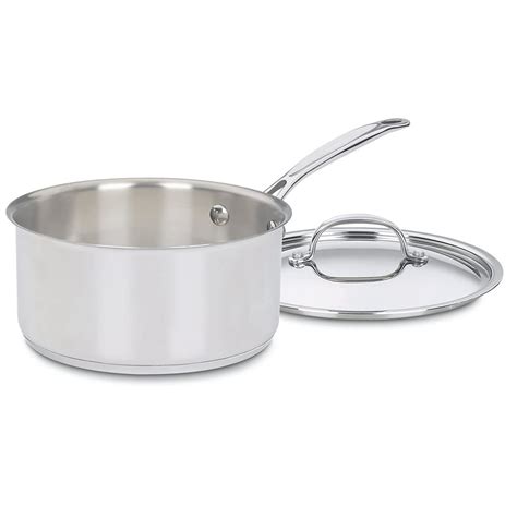 Cuisinart 7193-20 Chefs Classic Stainless 3-Quart Saucepan with Cover,Silver - Walmart.com ...