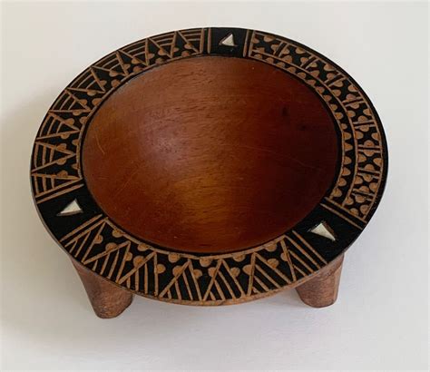 Ceremonial Kava Kava Bowl Dish Vintage Fijian Fiji Carved Wooden Wood ...