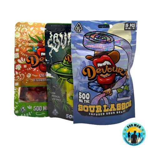 Devour Gummies (500mg THC – 15 options): Bud Man Orange County ...