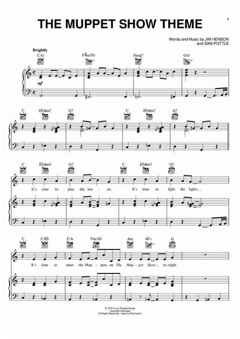 Muppet Show Theme Piano Sheet Music | OnlinePianist