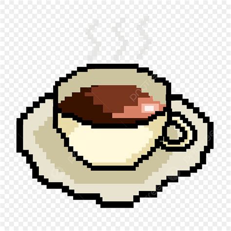 Café Caliente Pixel Arte Bebida PNG ,dibujos Pixel, Bebida Caliente ...