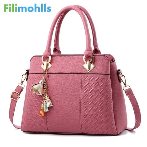 Fashion Brief Women Handbag Solid Flap Shoulder Bag Top Handle Tote Bags 2019 New Arrival Ladies ...