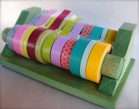 Washi tape dispenser and rack. I just discovered washi and how handy would this be? Washi Tape ...