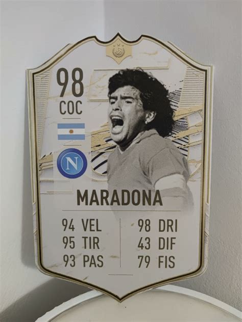 FIFA 22 Ultimate Team Diego Armando Maradona Icon Prime Moments card gigante – CardsPlus.it