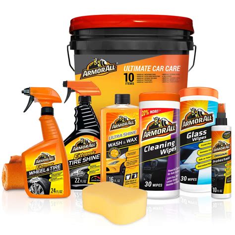 Armor All Ultimate Car Wash Bucket , 10 Piece Cleaning Kit - Walmart.com