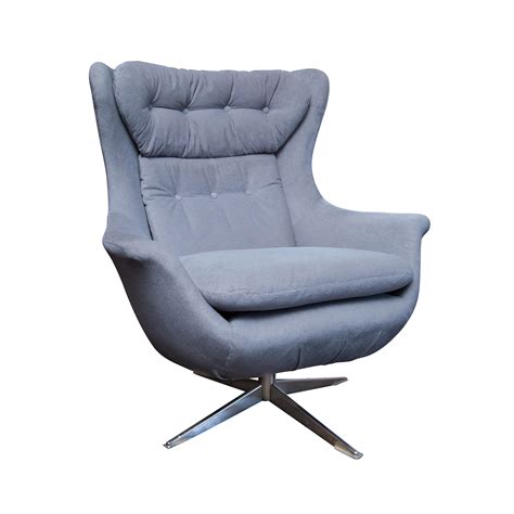 Danish Modern Swivel Lounge Chair | Chairish