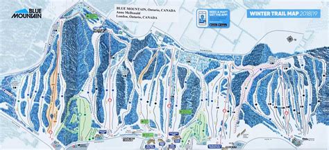 Blue Mountain Ski Area Trail Map