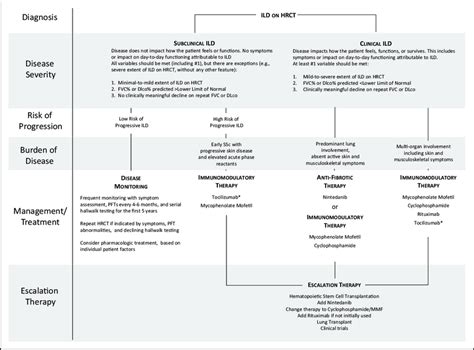 Treatment algorithm for systemic sclerosis-interstitial lung disease... | Download Scientific ...