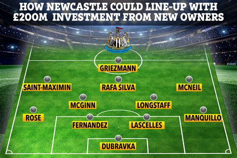 How Newcastle could line up with £200m Saudi transfer investment ...