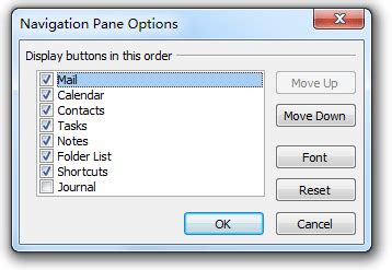 Where is Navigation Pane in Outlook 2010, 2013, 2016, 2019 and 365