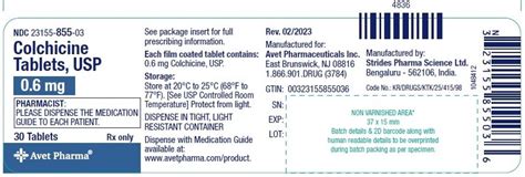 Colchicine Tablets: Package Insert - Drugs.com