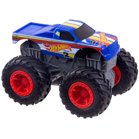 Hot Wheels Monster Trucks 1:43 Scale Regular Cab Rev Tredz Toy Truck ...