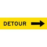 Detour (arrow Right) - Multi-message Sign | Buy Now | Discount Safety Signs Australia