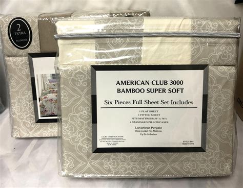 6 Piece Super Soft BAMBOO Sheets Set With up to 16 Deep Pockets Wrinkle Free-3000 TC ...