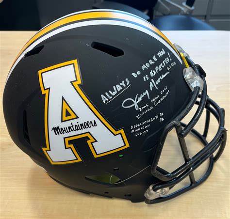 Appalachian State Mountaineers Signed Football Helmet | Dale Earnhardt Chevrolet