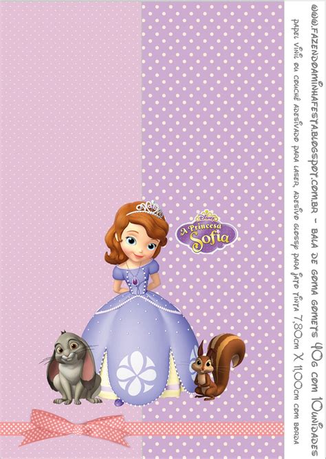 Princess Sofia the First: Free Printable Labels. - Oh My Fiesta! in english