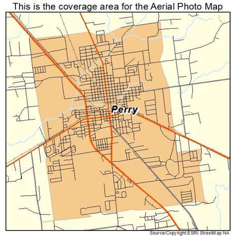 Aerial Photography Map of Perry, FL Florida