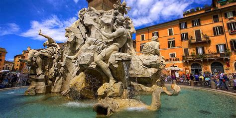 The Fountain of The Four Rivers by Bernini in Rome