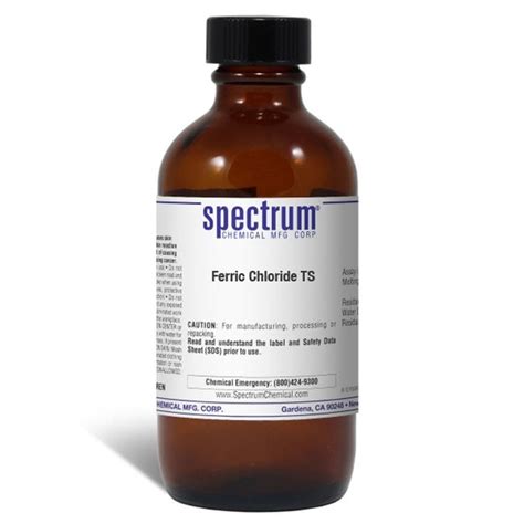 Ferric Chloride TS, USP Test Solution, Spectrum Chemical Quantity: 100 | Fisher Scientific