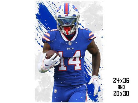 Stefon Diggs Buffalo Bills Poster Print Sports Art Football | Etsy