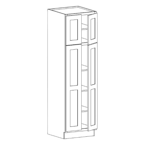 TP2484Tall Pantry 2484 (Double Door) - Midnight – OBX - Crazy Good Cabinets