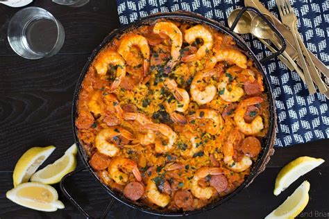 Shrimp and Chorizo Paella Recipe - Easy Paella at Home