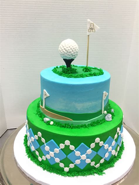 Golf Groom's cake. | Golf birthday cakes, Golf themed cakes, Golf cake