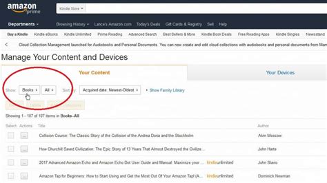 How to Manage Your Amazon Kindle Devices and Content